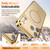 iPhone 17 Pro Corning Glass Plating Large Window MagSafe Phone Case - Gold