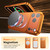 iPhone 17 Pro Corning Glass Plating Large Window MagSafe Phone Case - Orange