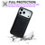 iPhone 17 Pro Cowhide Texture Back Cover Phone Case - Black