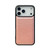 iPhone 17 Pro Cowhide Texture Back Cover Phone Case - Rose Gold