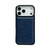 iPhone 17 Pro Cowhide Texture Back Cover Phone Case - Royal Blue