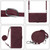 iPhone 17 Pro Crossbody 3D Embossed Flip Leather Phone Case - Wine Red