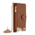 iPhone 17 Pro Crossbody Chain Fishtail Litchi Leather Phone Case - Brown
