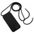 iPhone 17 Pro Crossbody Lanyard Liquid Silicone Case - Black
