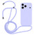 iPhone 17 Pro Crossbody Lanyard Liquid Silicone Case - Light Purple