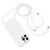 iPhone 17 Pro Crossbody Lanyard Liquid Silicone Case - White