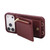 iPhone 17 Pro Crossbody Lanyard Zipper Wallet Leather Phone Case - Wine Red