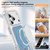 iPhone 17 Pro Crystal Frosted Skin Feel Magnetic MagSafe Phone Case - Blue