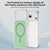 iPhone 17 Pro Crystal Frosted Skin Feel Magnetic MagSafe Phone Case - Green