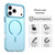 iPhone 17 Pro C-type Candy Fine Circle Magsafe PC Hybrid TPU Phone Case - Blue