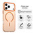 iPhone 17 Pro C-type Candy Fine Circle Magsafe PC Hybrid TPU Phone Case - Orange