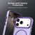 iPhone 17 Pro C-type Candy Fine Circle Magsafe PC Hybrid TPU Phone Case - Purple