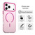 iPhone 17 Pro C-type Candy Fine Circle Magsafe PC Hybrid TPU Phone Case - Red