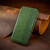 iPhone 17 Pro Cubic Grid Pressed Magnetic Leather Phone Case - Green