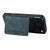 iPhone 17 Pro Denior D13 Retro Texture Leather MagSafe Card Bag Phone Case - Blue