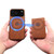 iPhone 17 Pro Denior D13 Retro Texture Leather MagSafe Card Bag Phone Case - Brown