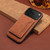 iPhone 17 Pro Denior D13 Retro Texture Leather MagSafe Card Bag Phone Case - Brown