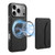 iPhone 17 Pro Denior D17 Skin Feel MagSafe Detachable Card Slot Phone Case - Black