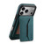 iPhone 17 Pro Denior D17 Skin Feel MagSafe Detachable Card Slot Phone Case - Blue