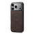 iPhone 17 Pro Denior D17 Skin Feel MagSafe Detachable Card Slot Phone Case - Brown