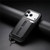 iPhone 17 Pro Detachable Magnetic Card Bag Phone Case with Finger Ring Grip & Anti-loss Rope - Black