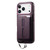 iPhone 17 Pro Detachable Magnetic Card Bag Phone Case with Finger Ring Grip & Anti-loss Rope - Purple