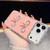 iPhone 17 Pro Diamond Glitter Dual Bow-knot Shockproof Phone Case - Light Pink