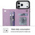 iPhone 17 Pro Double Buckle Butterfly Embossing PU Phone Case - Blue