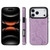 iPhone 17 Pro Double Buckle Butterfly Embossing PU Phone Case - Purple