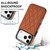 iPhone 17 Pro Double Buckle Rhombic PU Leather Phone Case - Brown
