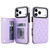 iPhone 17 Pro Double Buckle Rhombic PU Leather Phone Case - Purple
