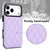 iPhone 17 Pro Double Buckle Rhombic PU Leather Phone Case - Purple