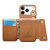iPhone 17 Pro Dream Wallet D Buckle Leather Back Cover Phone Case - Brown