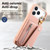 iPhone 17 Pro Dream Wallet D Buckle Leather Back Cover Phone Case - Pink