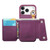 iPhone 17 Pro Dream Wallet D Buckle Leather Back Cover Phone Case - Purple