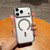 iPhone 17 Pro Dual-Color MagSafe Magnetic PC Hybrid TPU Phone Case - Grey