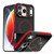 iPhone 17 Pro Dual-Color Skin Feel Magnetic Phone Case with Lens Frame Holder - Red