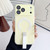 iPhone 17 Pro Eagle Eye Dual-layer Jelly Magnetic Phone Case with Silicone Strap & Lens Film - Yellow