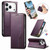 iPhone 17 Pro Elastic Wristband Magnetic Suction Leather Phone Case - Purple