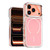 iPhone 17 Pro Electroplated Dual Color PC Hybrid TPU Soft Frame MagSafe Phone Case - Pink