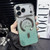 iPhone 17 Pro Electroplated Dual-Loves Gradient Glitter MagSafe TPU Phone Case - Green