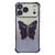 iPhone 17 Pro Electroplated Glitter 3D Butterfly Four-corner Shockproof TPU Phone Case - Gradient Purple