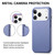iPhone 17 Pro Electroplated Metal Button MagSafe Phone Case - Blue