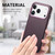 iPhone 17 Pro Electroplated Metal Button MagSafe Phone Case - Purple