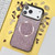 iPhone 17 Pro Electroplating PC Glitter Grain MagSafe Phone Case - Pink