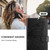 iPhone 17 Pro Embossed Butterfly Leather Phone Case - Black