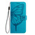 iPhone 17 Pro Embossed Butterfly Leather Phone Case - Blue