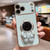 iPhone 17 Pro Embrace Stars Electroplating Astronaut Holder Phone Case - Green