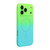 iPhone 17 Pro ENKAY Hat-Prince MagSafe Rainbow Gradient Silicone Phone Case with Lens Film - Green Blue