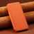 iPhone 17 Pro ESEBLE Ultra-thin Card Slot Magnetic Vegan Leather Phone Case - Orange